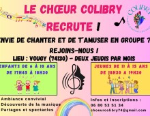 Le Choeur Colibry recrute